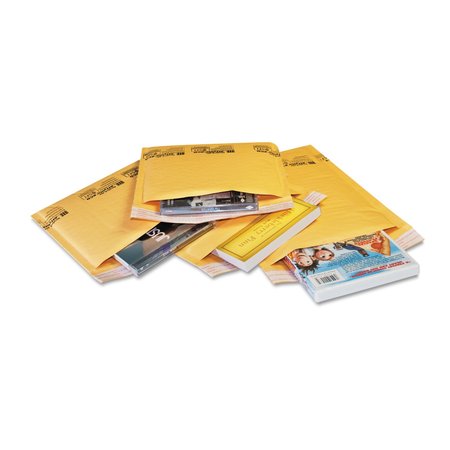 SEALED AIR Jiffylite Self-Seal Bubble Mailer, #000, 4x8, Yellow Kraft, PK250 100729776